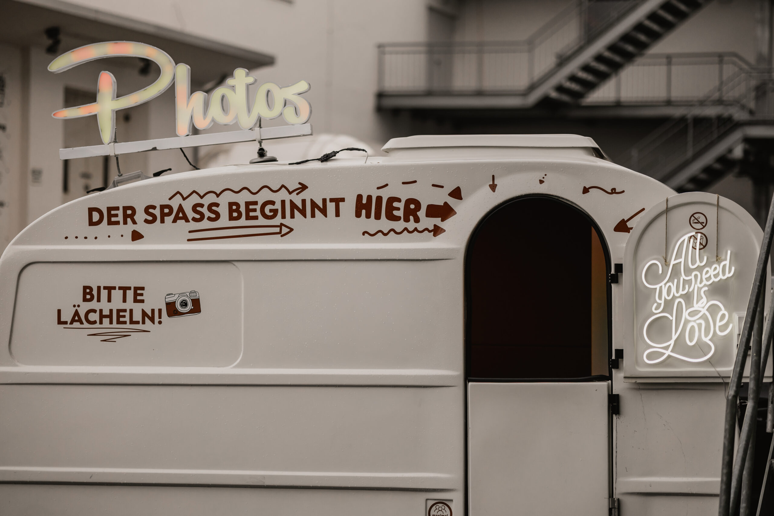 Fotobox in einem Campervan